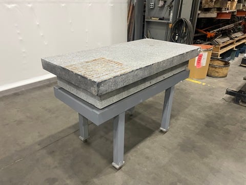 3 6" x 48" x 6" Starrett Granite Surface Combustion Plate - Image 2