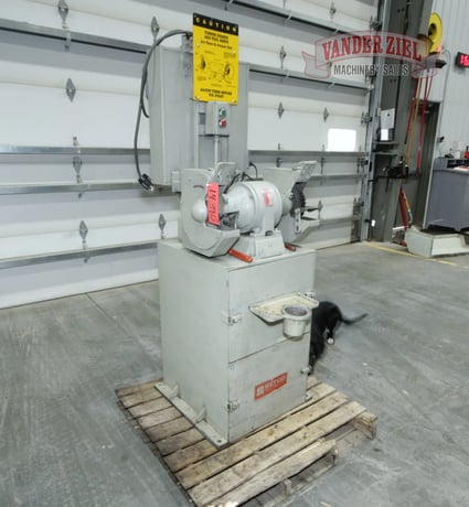 8" Setco #SPL, Double End Pedestal Grinder, 1 HP, 1800 RPM, 460 V., 3 Ph. - Image 8