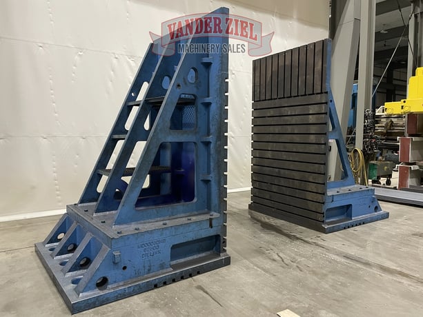 114" x 66" DieLink Synergis Angle Plates, Pair, 1-1/8" T-Slots on 6" Centers - Image 3