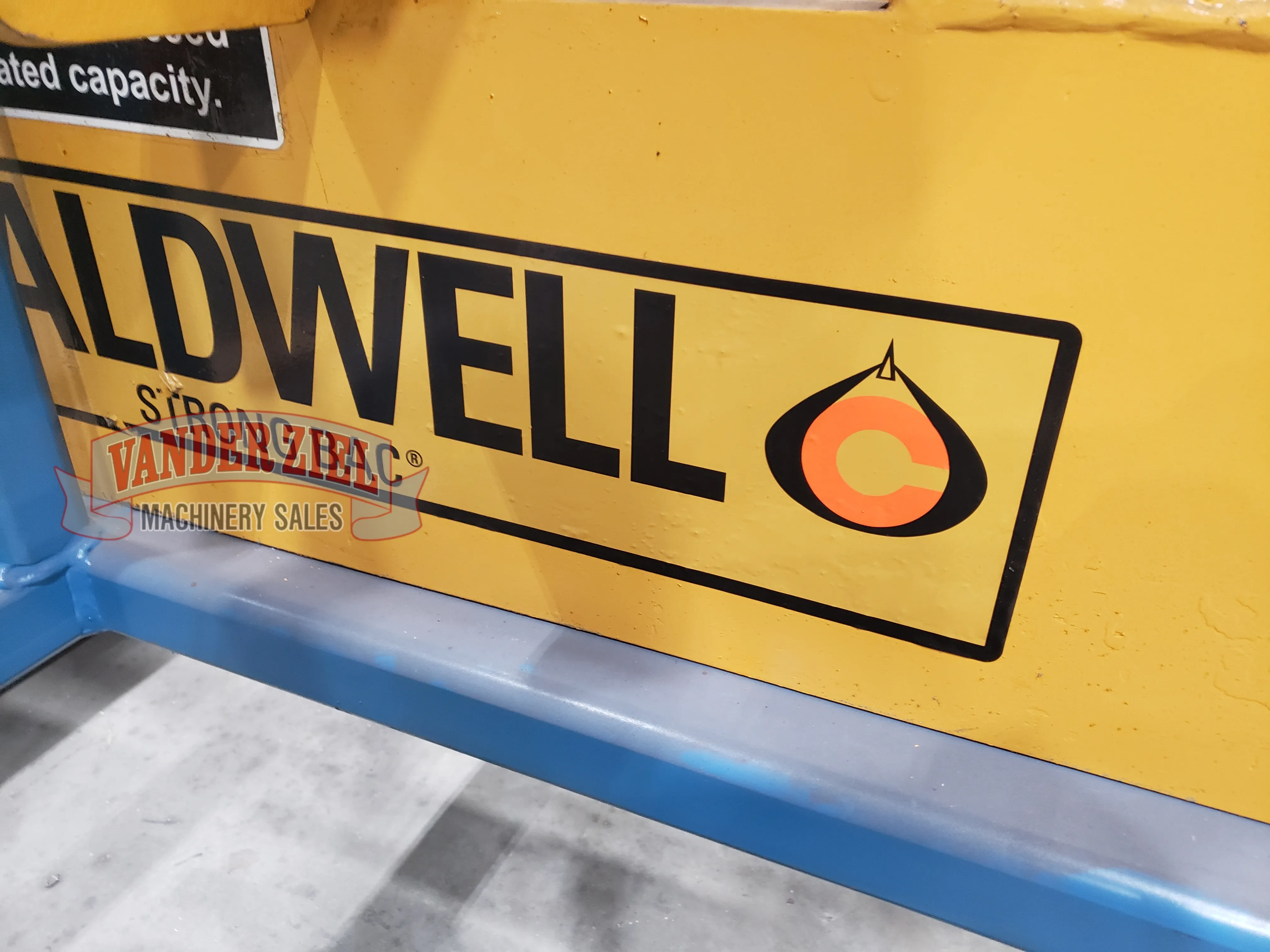11 Ton, Caldwell #CPLS-11, Coil Hook, 72" Throat Depth, with Roll Around Cart - Image 6
