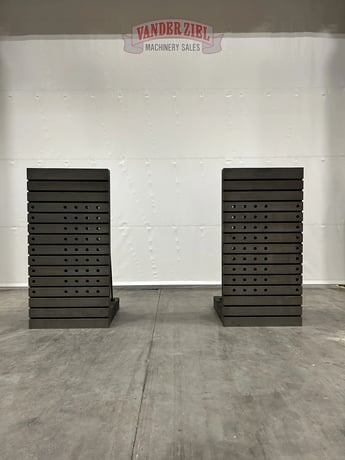 45" x 90-3/4" Betz Angle Plates, Pair, 45" Depth, 1-1/8" T-Slots on 6" Centers - Image 1