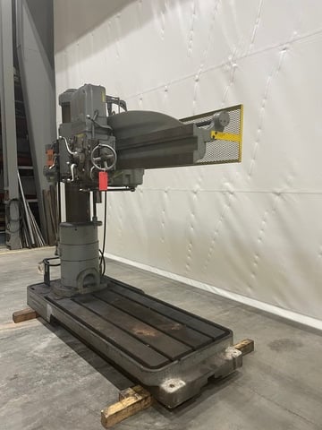 5' - 11" Carlton #1A, Radial Drill, 12" Spindle Travel, 2-1/2" Spindle diameter, #4 MT - Image 3
