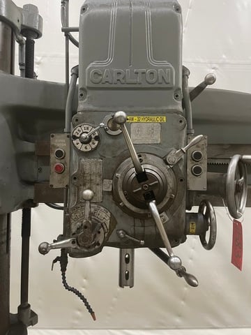 5' - 11" Carlton #1A, Radial Drill, 12" Spindle Travel, 2-1/2" Spindle diameter, #4 MT - Image 9