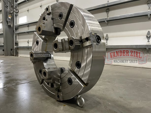 25" BTC 4-Jaw Manual Chuck, 12.5" Bore, A1-20 Mount, Reversible Top Jaws, 2-Piece, NEW - Image 3