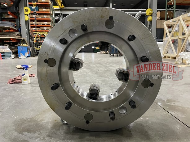 25" BTC 4-Jaw Manual Chuck, 12.5" Bore, A1-20 Mount, Reversible Top Jaws, 2-Piece, NEW - Image 4