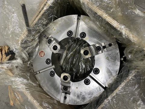 25" BTC 3-Jaw Scroll Chuck, 12.5" Bore, A1-20 Mount, Reversible Top Jaws, 2-Piece, NEW - Image 5