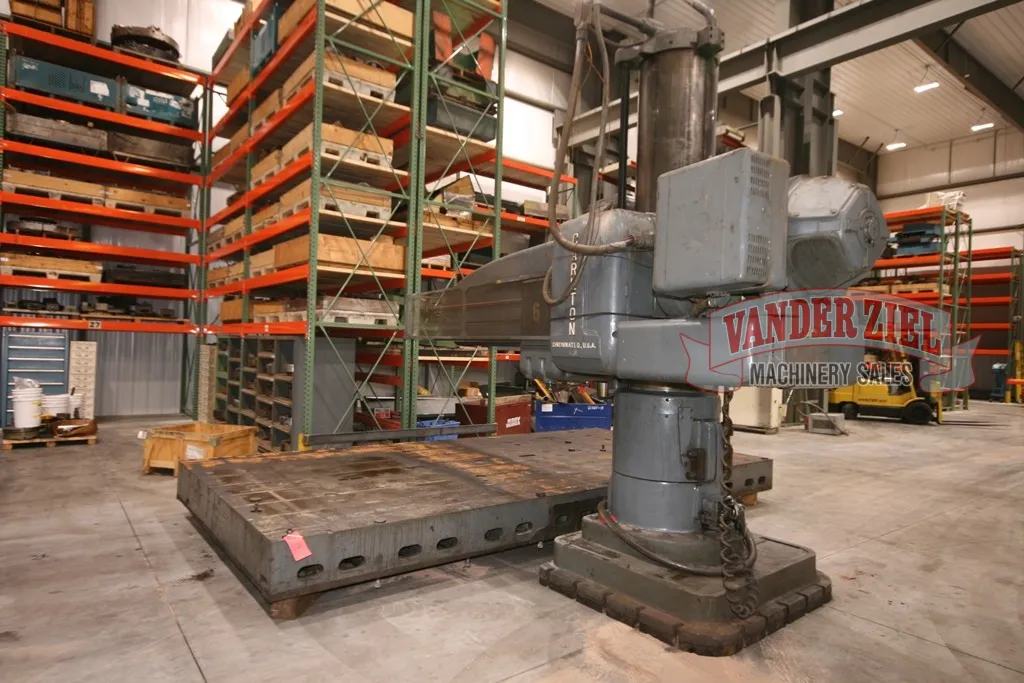 8' - 19" Carlton, Radial Drill, Lever Shift, 20" Spindle Travel, 4" Spindle diameter, #6 MT - Image 3