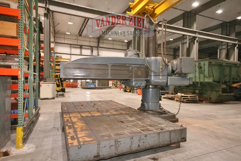 8' - 19" Carlton, Radial Drill, Lever Shift, 20" Spindle Travel, 4" Spindle diameter, #6 MT - Image 4