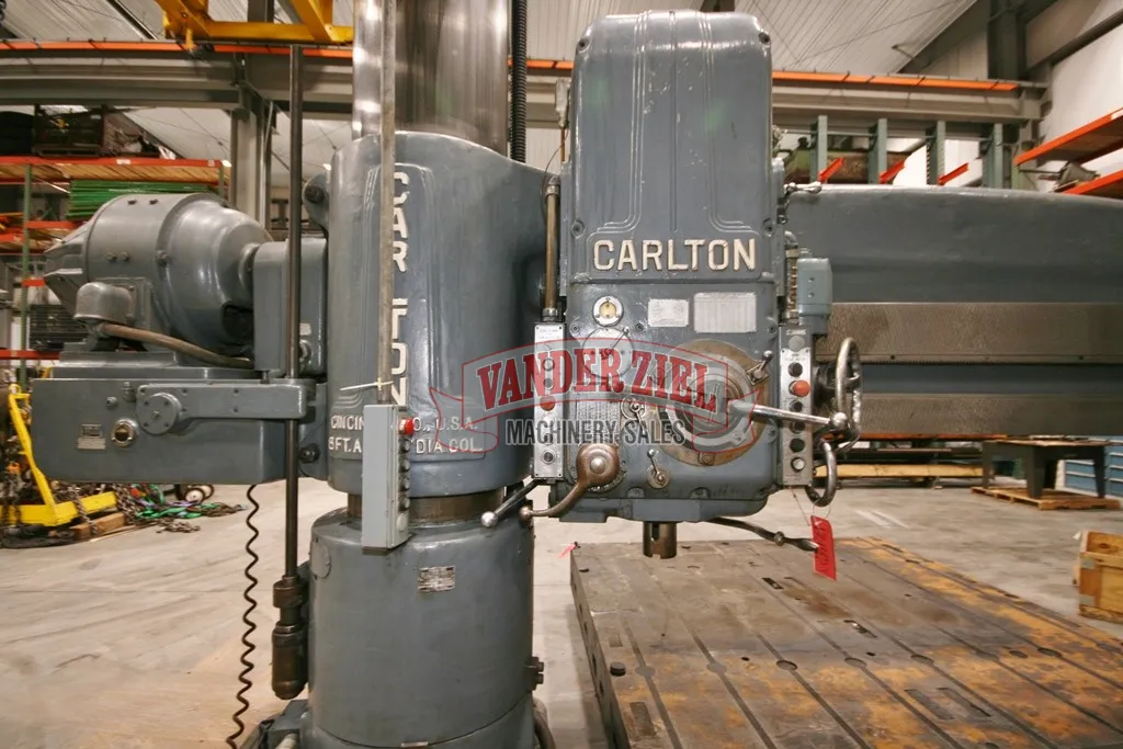 8' - 19" Carlton, Radial Drill, Lever Shift, 20" Spindle Travel, 4" Spindle diameter, #6 MT - Image 5
