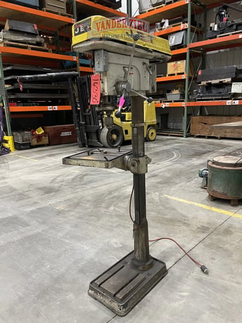 20" Jet #JDP-20MF, Drill Press, 1-1/2 HP, 12 Speeds 150-4,200 RPM, MT-3 Taper, 115/230 V., 1 Ph. - Image 4