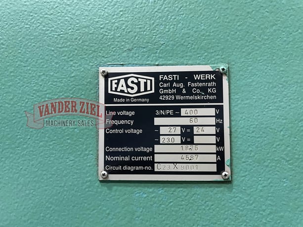 Fasti #FP60-40/4, CNC Folding Machine, 159" Nominal Length, 11/64" Capacity, 15.75" Clamping Beam Stroke - Image 8