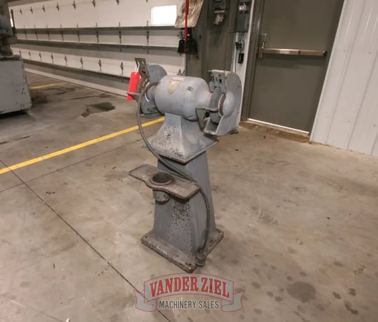 10" United States Electrical Tool Pedestal Grinder, 1 HP, 1800 RPM, 12" x 1-1/2" x 1" Wheel, 440 V., 3 Ph. - Image 1