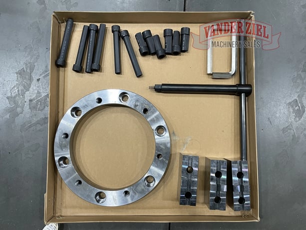 24" Samchully 3-Jaw Scroll Chuck, 10-3/4" Bore, A1-15 Mount, Reversible Jaws, 850 Max. RPM, NEW (6 available) - Image 7