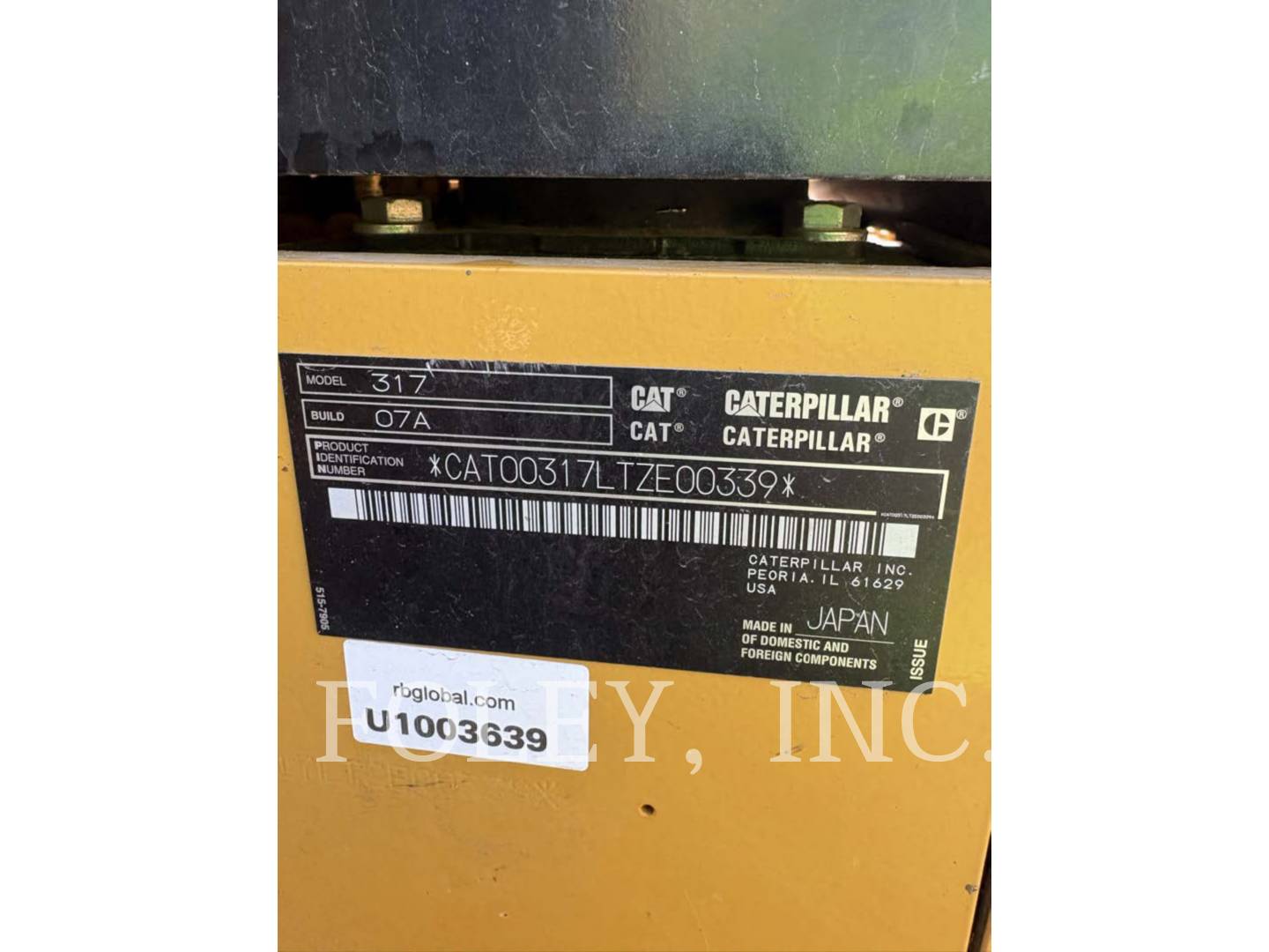 Caterpillar 317-07, 3033 hours, S/N: TZE00339, 2021 - Image 6