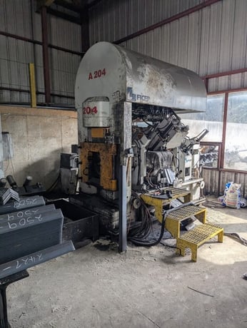 110-112 Ton, Ficep #A204, CNC angle punch, Ficep CNC Control interface, integrated conveyor system, 2018 - Image 1