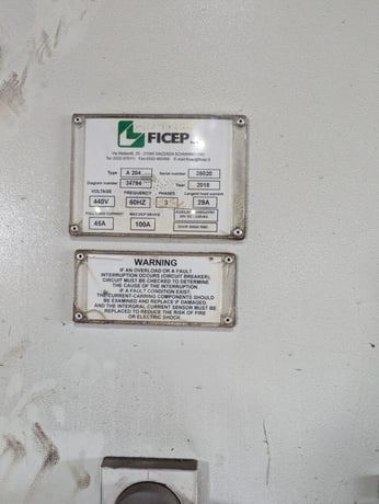 110-112 Ton, Ficep #A204, CNC angle punch, Ficep CNC Control interface, integrated conveyor system, 2018 - Image 5