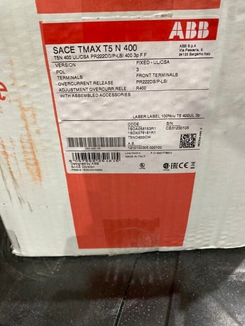 400 Amps, ABB, SACE Tmax T5N-400, new surplus - Image 2