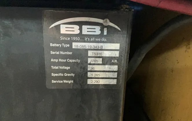 3,550 LB Caterpillar #E4000, Electric Forklift - Image 7