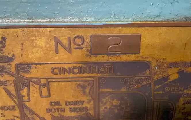Cincinnati #2, Horizontal Mill, 12" x 52" Table - Image 6