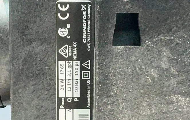 Grundfos #DDA12-10AR-SS/T/SS-F-31VVBG, Smart Digital Dosing Pump, 150 PSI - Image 4