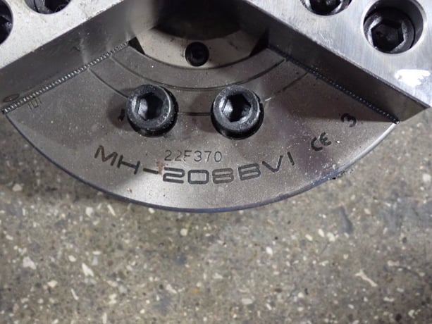 9" Samchully #MH-208BVI, 3-Jaw Chuck - Image 2