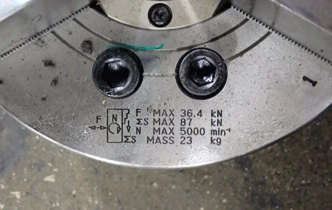 9" Samchully #MH-208BVI, 3-Jaw Chuck - Image 2