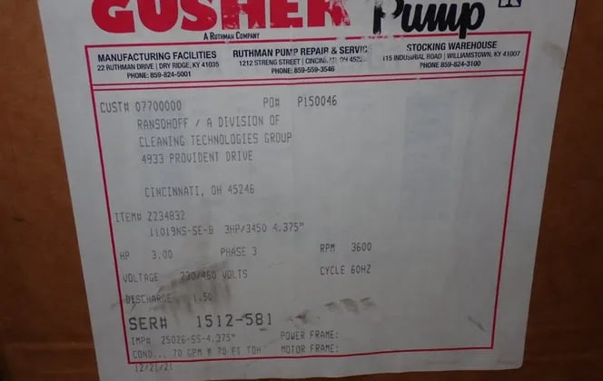 70 GPM Gusher #11019NS-SE-B, Vertical Pump - Image 5