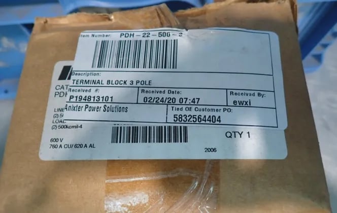 Ilsco #PDH-22-500-3, Terminal Block, 3 Poles - Image 2