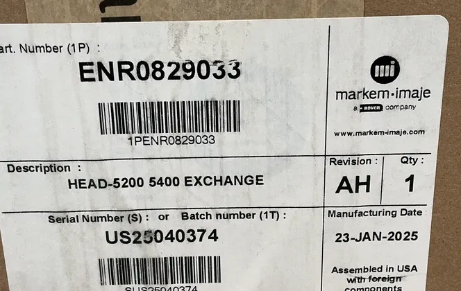 Markem-Imaje #ENR0829033, Hot Melt Ink Printhead - Image 8