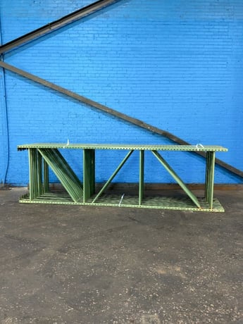 144" x 40" Pallet Racking Uprights, Tear Drop (2 available) - Image 5