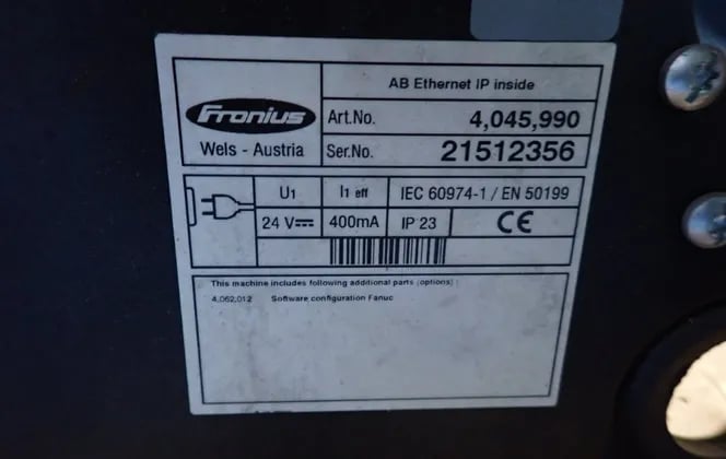 Fronius #TransPuls-Synergic-4000-MV, Welding Power Source, 400 Amps, 2009 (2 available) - Image 7