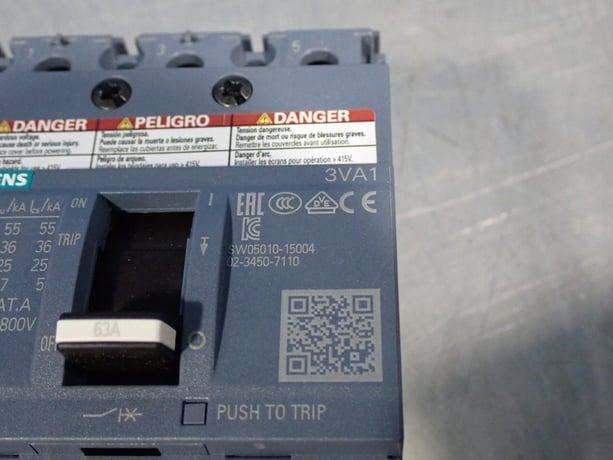 Siemens #3VA1063-4ED46-0AA0, Circuit Breaker - Image 8
