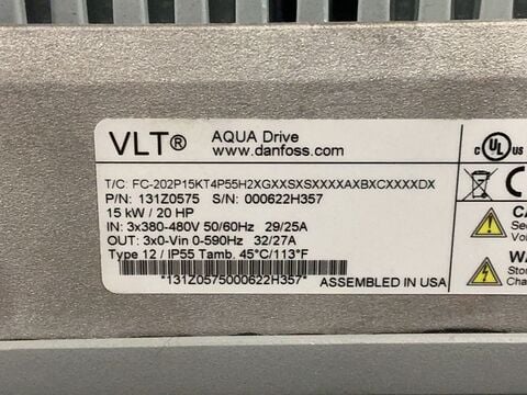 Danfoss #131Z0575, VLT Aqua Drive, 20 HP - Image 7