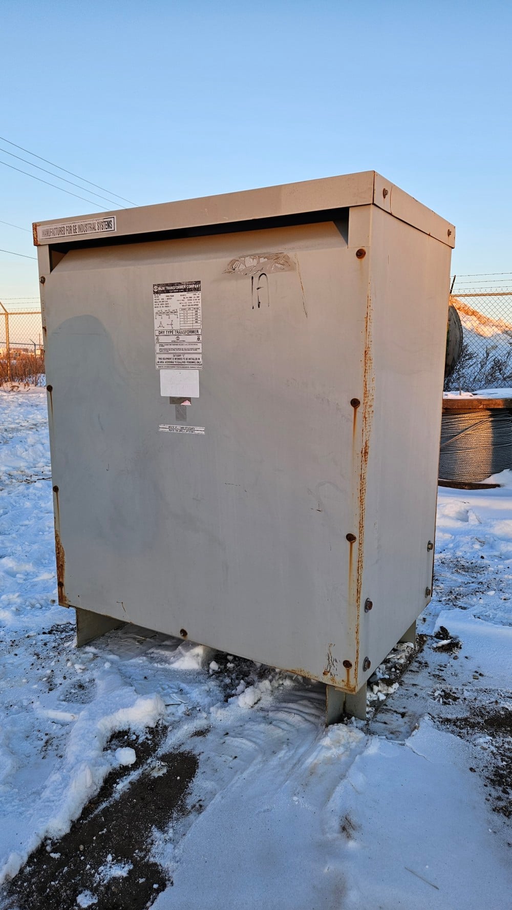 225 KVA 4160 Primary, 480Y/277 Secondary, MGM #AD374-Q0219, Dry Type Auto-Transformer, 3 Phase (3 available) - Image 2