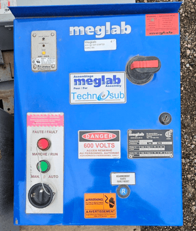 7 HP Meglab #MGE-00000099T-20-S, Solid State Starter, 600 Volts, 3 Phase, 60 Hz., 25 Amp, Nema 12 Enclosure - Image 1