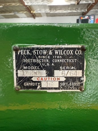 16 gauge x 48" Pexto #152-K, converted pneumatic, 52" blade - Image 6