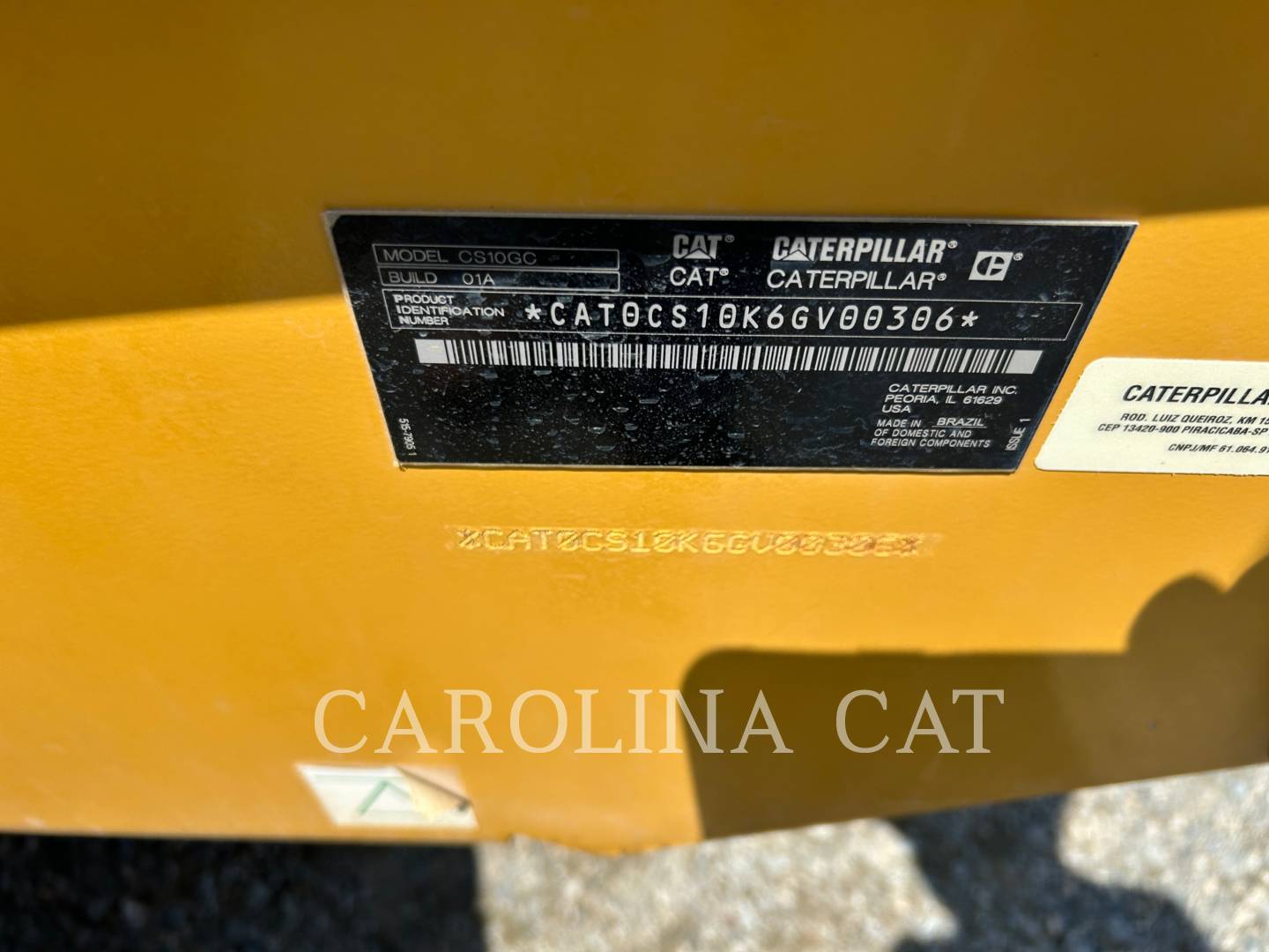 Caterpillar CS10GC, Vibratory Single Drum Smooth, 1732 hours, S/N: 6GV00306, 2024 - Image 6