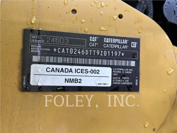 Cat 246D3, Skid Steer Loader, 150 hours, S/N: T9Z01197, 2024 - Image 7