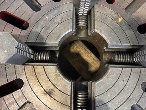 20" Bison 4-Jaw Chuck, D1-8 Camlock, 4-7/8" Hole - Image 3