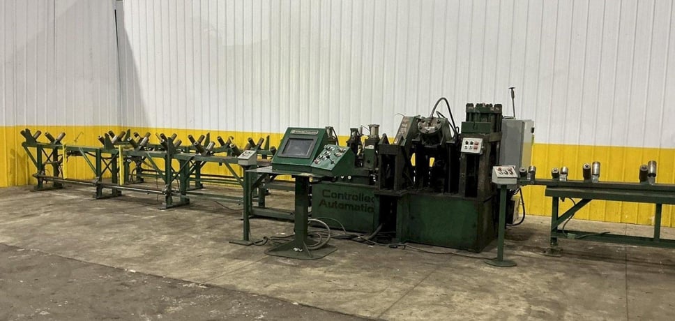 6" x 6" x 1/2" Controlled Automation #ABL-74, automatic angle punch & shear line, 74 tons, 4 transfer arms - Image 1