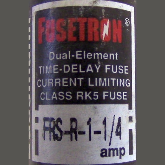 1.25 Amp 600 Volts Bussmann #FRS-R, Class RK-5 Fuse (5 available) - Image 2
