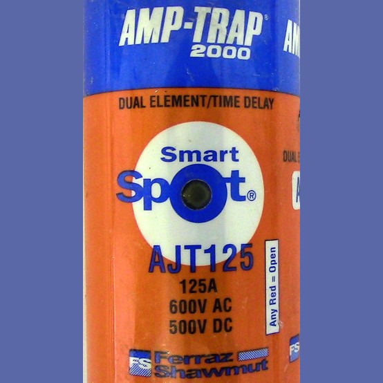 125 Amp 600 Volts Ferraz Shawmut #AJT125, Class J Fuse, Dual Element Time Delay (39 available) - Image 2