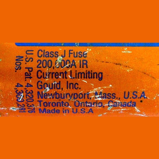 150 Amp 600 Volts Goulds #AJT150, Class J Fuse, Time Delay (15 available) - Image 3