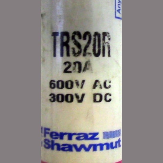 20 Amp 600 Volts Goulds #TRS20R, Class RK-5 Fuse, Dual Element Time Delay (20 available) - Image 2
