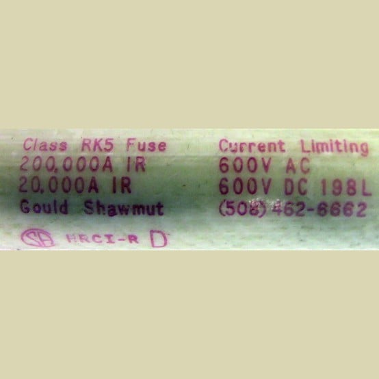 5 Amp 600 Volts Goulds #TRS5R, Class RK-5 Fuse, Time Delay (33 available) - Image 3