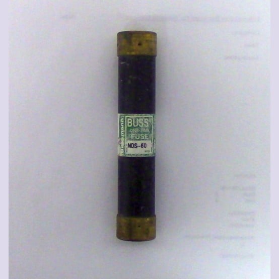 60 Amp 600 Volts Bussmann #NOS-60, Class K Fuse, One-Time (21 available) - Image 1