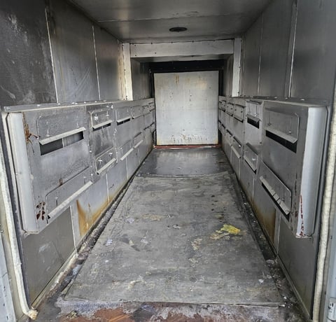 48" width x 60" H x 180" L Jackson #45135, elect. walk-in oven, 500°F, 1 HP recirculating fan, (2 available) - Image 3