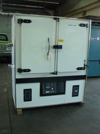 48" width x 36" H x 24" L Blue M #DC-Series, horiz-air flow, 480 V., 24 KW, 662°F - Image 1