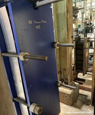 366 sq.ft., Alfa-Laval #M15-BFG, Titanium Plate Heat Exchanger, 55 plates - Image 2