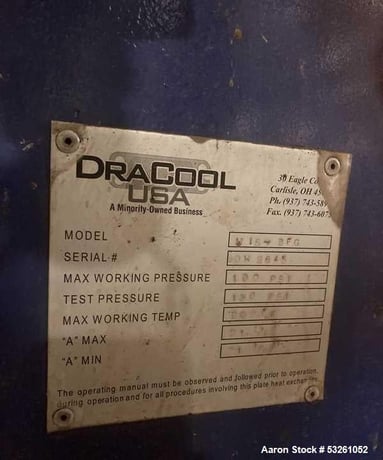 1,200 sq.ft., 100 PSI, DraCool USA #M15-BFG, Stainless Steel Plate Heat Exchanger - Image 7